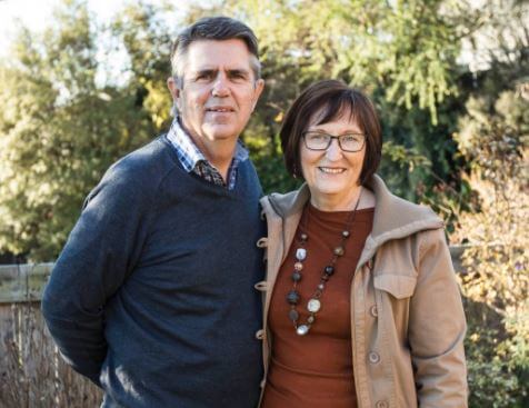 Laurell Ardern with her husband, Ross Ardern.